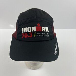 IRONMAN Triathlon 70.3 Tri Cities 2024 Black Finisher Cap 5-Panel Hat Adjust